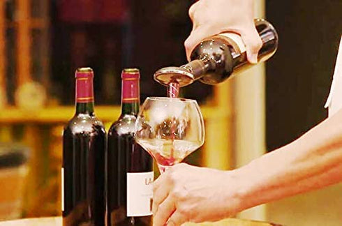 OxyTwister Wine Aerator Pourer - Improves Wine Taste And Aroma - Prevent Wine Leak - Premium Aerating And Decanter Spout - Red Wine Bottle Stopper - Portable Wine Accessories.