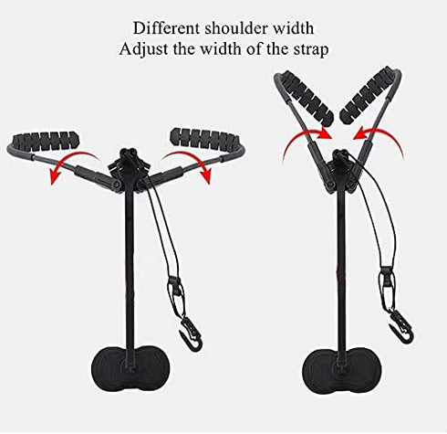 Generic Saxophone Shoulder Harness Aluminum Metal Sax Holder Comfortable Sax Neck Strap Hook for Saxophone for Horn Tenor Baritone Alto Sax Soprano Clarinet