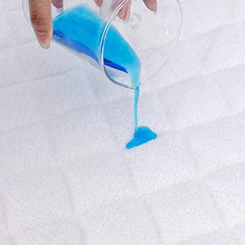 Bassinet Mattress Pad Cover Compatible with Delta Children Deluxe Sweet Beginnings Bedside Bassinet, Waterproof Mattress Protector, 2 Pack, Bamboo Surface