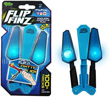 Hot 2018 Flip Finz Yulu Relaxing Toy - Spin It, Twirl It, Light It Up - Children's interactive toys (Random Colors: Blue, Green, Red)