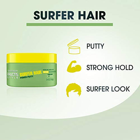 Garnier Fructis Style Power Putty Surfer Hair, 3.4 Ounce