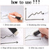 RETON 50 Pcs Rewritable Magnetic Dry Wipe White Board Markers Pens with Eraser Cap, 4.4 in Mini Dry Erase Marker with Fine Tip for Classroom, Office, Hospital, Home and Factory (50 Pcs, Black)