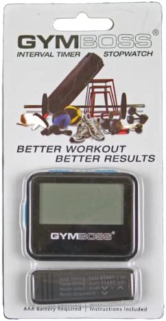 Gymboss Interval Timer and Stopwatch - Black / Blue SOFTCOAT
