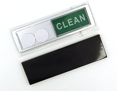 Dishwasher Clean Dirty Magnet Sign Indicator in Silver for Stainless Steel Dishwashers. Easily Determine If Dishes Inside the Dishwasher Are Clean or Dirty by Home Medley