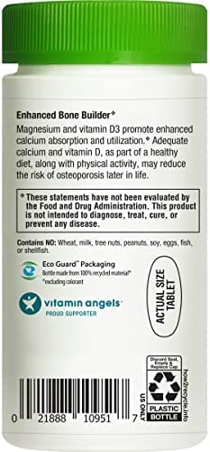 Rainbow Light - Food-Based Calcium - Calcium, Magnesium, and Vitamin D Multivitamin Supplement; Supports Bone Density, Muscle Relaxation, and Calcium Absorption; 500 IU Vitamin D3 - 90 Tablets