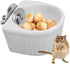 Small Animals Bowl, Detachable Cage Feeder Pet Ceramic Water & Food Feeder , Small Animal Supplies for Rabbit Parrot Squirrels Chinchilla Hamster Ferret (White, S)