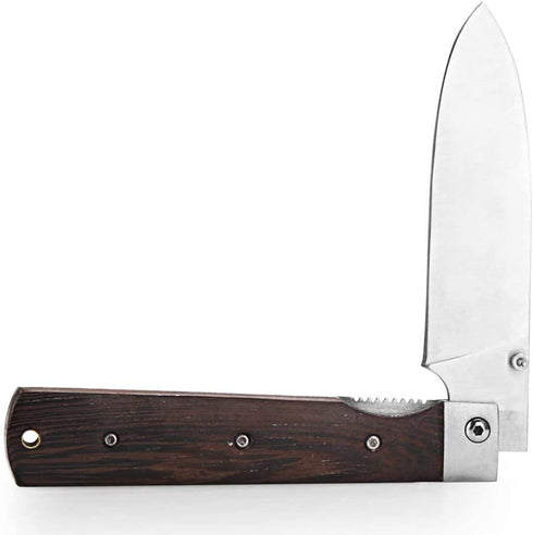Folding Camping Chef Knife 4.5? Sharp 440A Stainless Steel Blade Japanese Style Pocket Folding Kitchen Knife Outdoor Cooking Knife