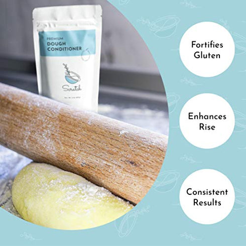 Scratch Premium Dough Conditioner - (10 oz) All Grain Bread Improver For Making Dough - Dough Enhancer for Bread to Improve Texture and Longer Lasting Bread