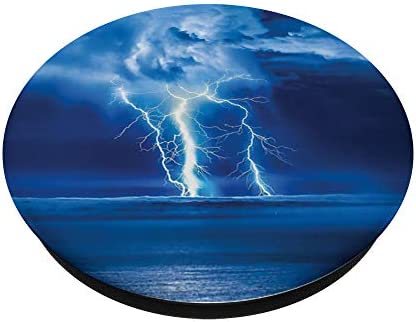 Ocean Storm Lightning Bolts - Phone Mount, Holder Knob 4604 PopSockets PopGrip: Swappable Grip for Phones & Tablets