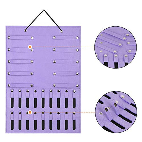 AROUY Headband Holder - Organizer Storage Newborn Baby Girl Headbands, Bows, Scrunchie and Hair Accessories for Display (Light Purple)