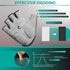 GEARONIC Cycling Gloves Anti-Slip Mountain Bike Gloves for Men Breathable Foam Padded Biking Gloves Shock Absorbing MTB Bicycle Gloves Half/Full Finger Guantes