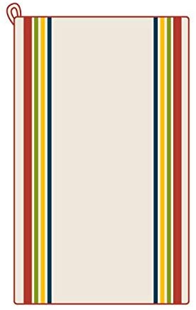 Aunt Martha's 18-Inch by 28-Inch Package of 3 Vintage Dish Towels, Multi Striped, MultiStripe