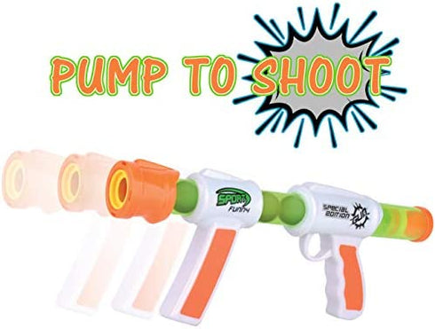 Kiddie Play Atomic Power Popper Gun Ball Shooter with Foam Balls for Kids