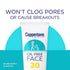 Coppertone Face Sunscreen SPF 30, Oil Free Sunscreen for Face, Water Resistant SPF 30 Sunscreen Face Lotion, Travel Size Sunscreen, 3 Fl Oz Tube
