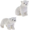 RAZ Imports Polar Bear Figurine/Christmas Ornaments €” Set of 2 Faux Fur Ornaments