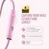 AILIHEN C8 Girls Wired Headphones with Microphone and Volume Control Folding Lightweight Headset for Cellphones Tablets Smartphones Chromebook Laptop Computer PC Mp3/4 (Pink)