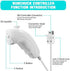 2 Pack Wii Nunchucks Controller, kiwitatá Nunchuk Replacement Video Game Pad Joystick for Wii Wii U Remote Console White