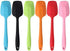 Silicone Spatulas, Small Rubber Spoon Spatula Heat Resistant Seamless One Piece Design Non-Stick Spoonula Flexible Scrapers Baking Mixing Tool(8.2" x 1.8" x 6 Pcs)