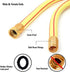 Solution4Patio Homes Garden 4 ft. Short Garden Hose 5/8 inch Yellow Lead-Hose Male/Female Commercial Brass Coupling Fittings for Water Softener, Dehumidifier, RV Filter and Camp Water Tank #G-H153A06
