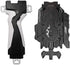Speder Bey Gyro Blades Launcher and Grip , Light Sparking Battling Burst String Launcher Gyro Left&Right LR Spin Top Compatible with All Bey Burst Series Bey Battling Bey(Black)