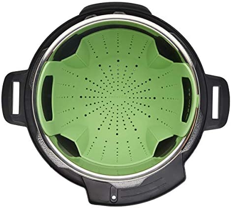 Instant Pot Official Silicone Steamer Basket, Compatible with 6-Quart and 8-Quart Cookers, Green