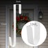 Tebery 4 Pack Premium Wreath Hanger Door Hangers, 12-Inch White Over The Door Hooks, Long Wreath Hangers for Hanging Christmas Decorations, Clothes, Towels, Signs and More
