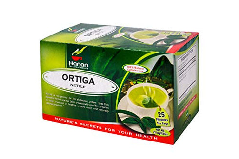 Hanan Peruvian Secrets 100% Natural Nettle | 25 Tea Bags | Naturally help Symptoms of Arthritis, Rheumatism, Anemia and Urinary Tract (1 Pack)