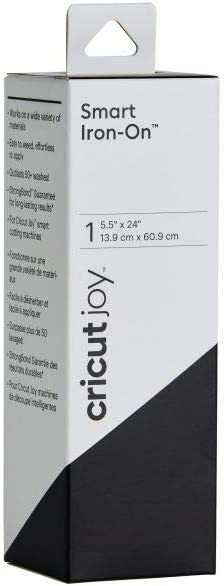 Cricut Joy Smart Iron On Vinyl - HTV Vinyl for Apparel & Decor, Outlast 50+ Washes, Quick Matless Cutting, Wide Application, Iron On Vinyl for Stickers & Decals, Black