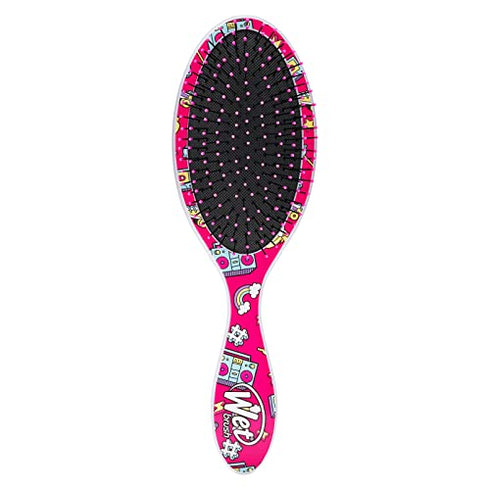 Wet Brush Original Detangler Brush - Radio, Happy Hair - All Hair Types - Ultra-Soft Bristles Glide Through Tangles with Ease - Pain-Free Comb for Men, Women, Boys & Girls