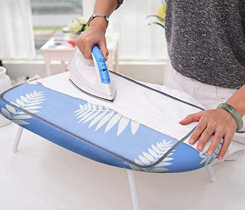 12.5 x 30 Inch Mini Ironing Board Cover - with 100% Cotton Iron Cover and Extra Thick Pad,Resists Scorching and Staining,Fits for Small Table Top Ironing Board