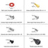 Powlankou PC Computer Screws Standoffs Kit for Hard Drive Computer Case Motherboard Fan Power Graphics