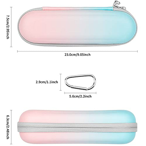 YINKE Travel Case for Oral B/io 7 8 9 /Oral-B Pro Smartseries/Philips Sonicare ProtectiveClean Electric Toothbrush, Hard EVA Case Protective Cover Storage Bag (gradient)