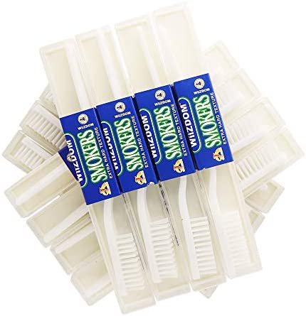 DR PERFECT WISDMAX Adult Smoker's Toothbrush Super Hard Bristles (12)