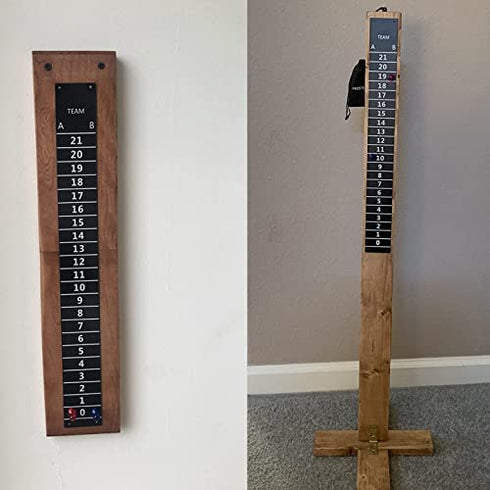 Iparts Cornhole Game Steel Scoreboard with Magnetic Score Keepers, Applicable to Ladder Toss Game as Well