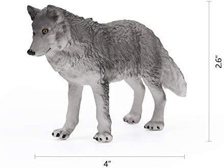 7Pcs Wolf Toy Figurines Set Wolf Animals Figures (Wolf Set A)