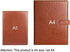 Junior Padfolio Clipboard Small for 7 x 9 Writing Pad Refillable, Mymazn Faux Leather Folder A5 for Folio Notepad Legal pad 5 x 8 Junior Size Folio Portfolio (Brown)
