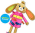 June Garden 16" Dressy Friends Bunnie - Educational Stuffed Plush Doll for Kids and Toddlers 2 Years and Up - Montessori Soft Toy Doll