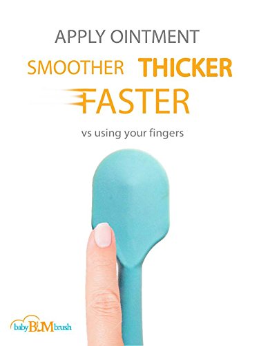 Bumco Diaper Cream Spatula - Baby Bum Brush for Butt Paste Diaper Cream, Baby Butt Cream Diaper Cream Applicator, Butt Spatula Baby Necessities, Diaper Cream Brush, Gray