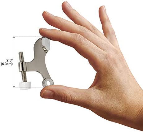 5 Pack Rok Hardware Heavy Duty Hinge Pin Door Stop, Brushed Nickel ROKDSP1BN