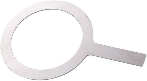 UPKOCH Stainless Steel Baking Cup Ring Milk Coffee Cup Rim Protective Cover with Handle For Tea Dessert Shop Cafe