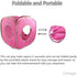 Citmage Cat Cube Pop Up Non-Woven Fabric Play Tent Toy with Hook and Loop,3 Peek Holes Collapsible,Lightweight,Provide Exercise Game for Cats,Kitties,Puppies (Pink)