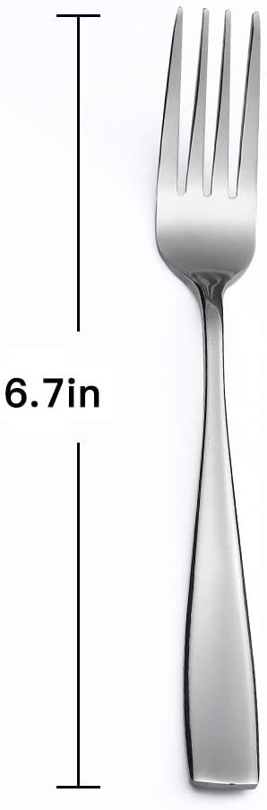 Eslite Staintess Steel Salad Forks Set,6.7-Inch,12-Piece
