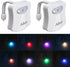 Toilet Night Light 2Pack by Ailun Motion Sensor Activated LED Light 8 Colors Changing Toilet Bowl Illuminate Nightlight for Bathroom Battery Not Included Perfect with Water Faucet Light