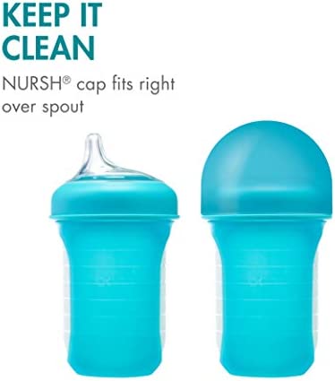 Boon NURSH Silicone Sippy Cup Lid, 6 Months and up (Pack of 3)