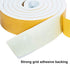 Yotache White Foam Weather Stripping Adhesive 2 Inch Wide X 3/8 Inch Thick, for Windows Air Conditioning AC Insulation, Garage Door Sealing, Total 6.5 Feet Long