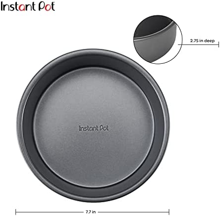 Instant Pot Official Round Cake Pan, 7.7-Inch, Gray
