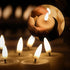 Eywamage Batteries Included Flameless Tealight Candles Set of 10, Flickering Timer Led Tea Votive Candle, Real Wax Ivory D 1.6"