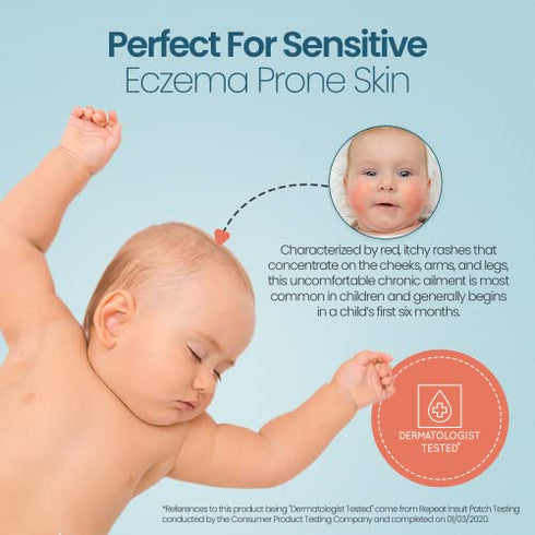 Moisturizing Cream For Children, Soothes Dry, Itchy, Irritated, Eczema Prone Skin, Dermatologist Tested, Fragrance-Free, No Dye, Non-Greasy, by Happy Cappy