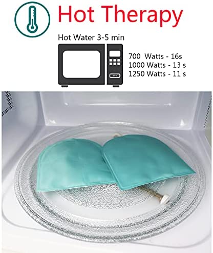 Hot and Cold Hand Therapy Gloves, Hand Ice Pack, Ice and Heat Therapy Pain Relieving Mittens | Microwavable and Freezable, Arthritis, Finger and Hand Injuries, and Carpal Tunnel Small, Medium
