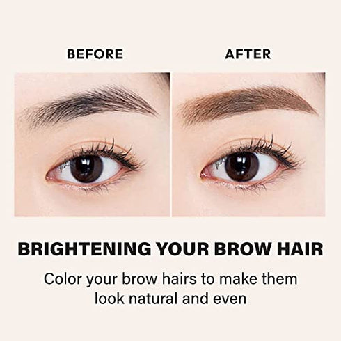 ETUDE HOUSE Color My Brows 4.5g #3 Red Brown | Eyes Makeup | Eyebrow Mascara, Quickly Fixing Natural Eyebrow Makeup with Care Effect | Kbeauty